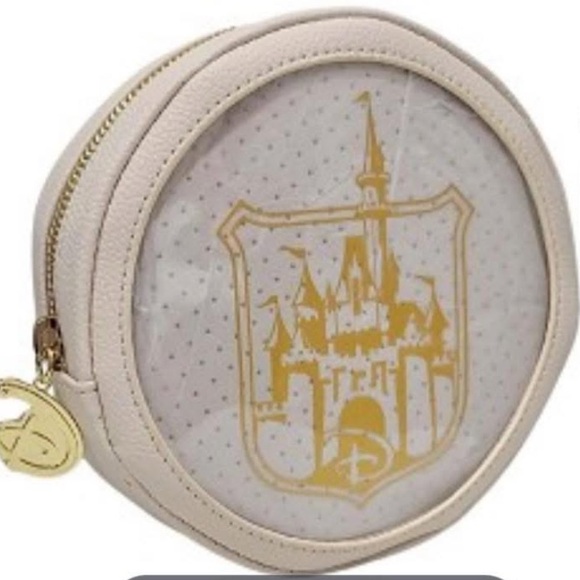 Disney Loungefly Crossbody Pin Bag with Gold Castle “Where Dreams Come True” - Picture 2 of 13